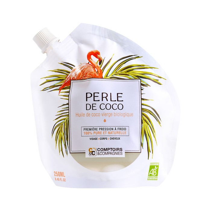 Perle de Coco Huile de Coco Vierge Bio - Doypack de 250mL