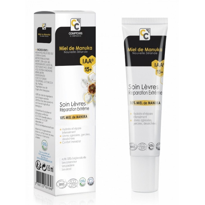 SOIN LÈVRES 10% MIEL DE MANUKA IAA15+ RÉPARATION EXTRÊME
