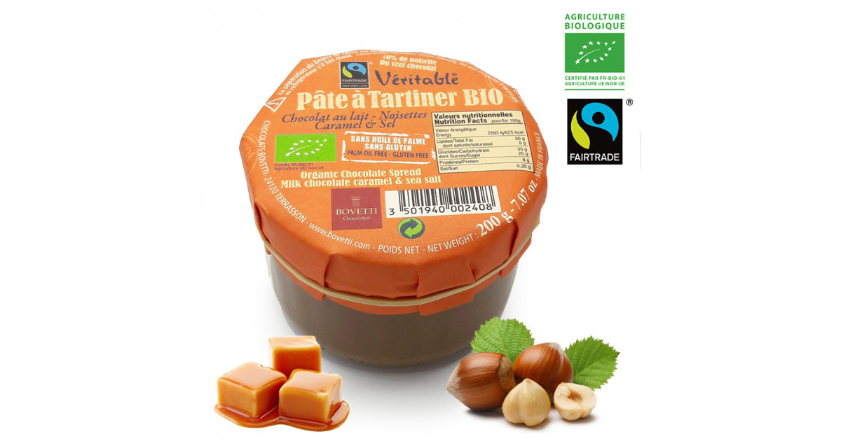 Pate A Tartiner Chocolat Au Lait Caramel Fleur De Sel 0g Bio