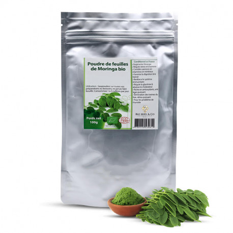 Organic Moringa leaf powder