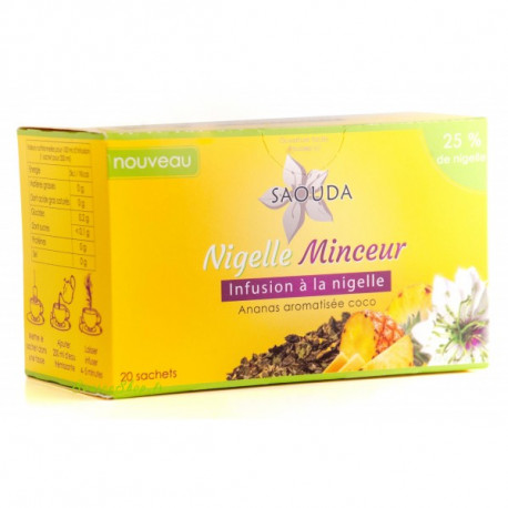 Abnehmende Tee-Nigella aromatisierte Ananas / Kokosnuss