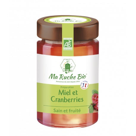 Miel et Cranberries BIO (Sain & fruité)