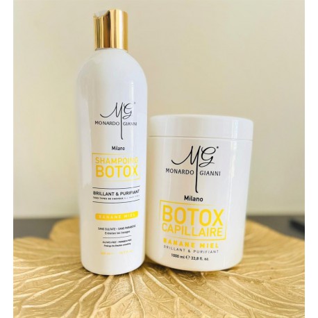 Pack Botox Shampoing Miel Banane Gianni Monardo