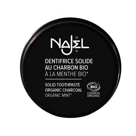 Organic Charcoal and Mint Solid Toothpaste Najel - 33g
