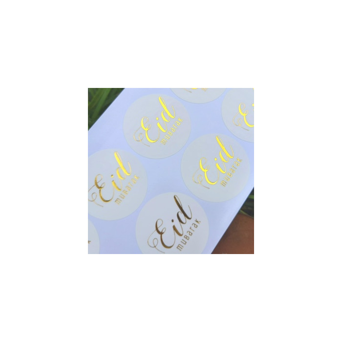 Stickers EID MUBARAK doré x10 2