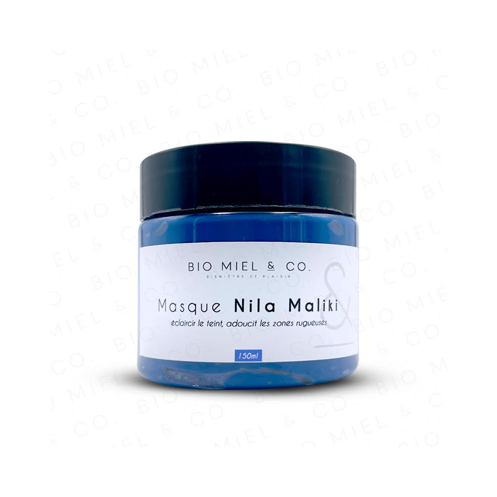 Masque Éclaircissant au Nila Bleu Royal Maliki - BioMiel&Co