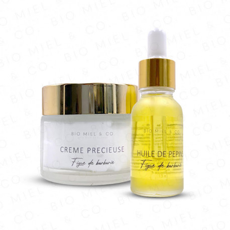 Cream care kit + prickly pear seed oil