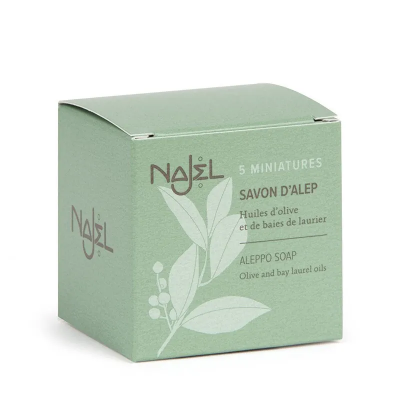 Savon d'Alep miniatures - Coffret de 5 savons de 20g