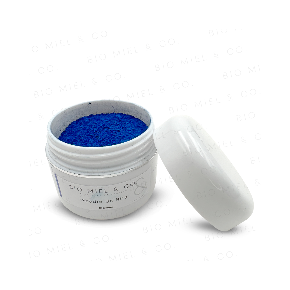 Poudre de Nila Bleu Maroc Original - Pigment naturel bleu pour les