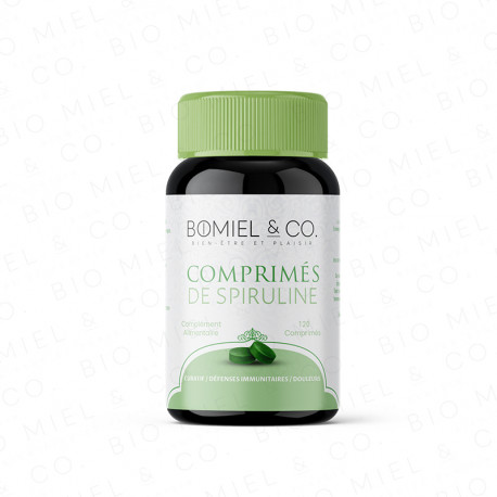 100 % natürliche BIO-Spirulina (reich an Eisen) – 120 Tabletten