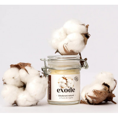 EXODE Desodorante natural orgánico - Olio de Nigella y algodón floral