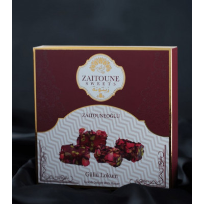 Raha Loukoum con rosa y pistachos de Antep | BioMiel&Co