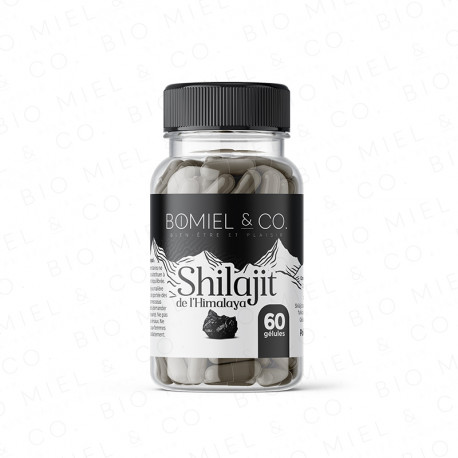 Gélules de Shilajit pur de l'Himalaya - 60 gélules