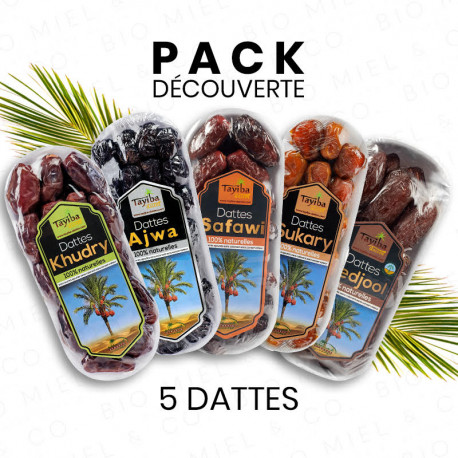 Pack découverte dattes (5 variétés différentes)