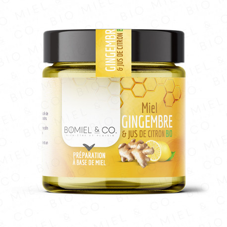 Miel Gingembre & Jus de Citron Bio 250G